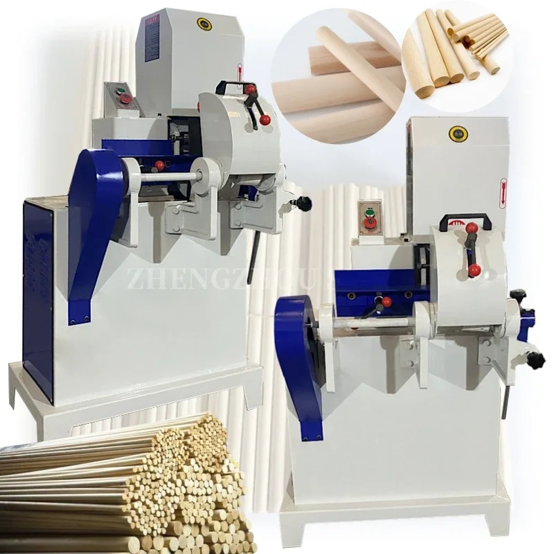 High Quality Wood Round Rod Sanding Machine Round Pole Wood Stick Polishing Sander Machine Single Belt Sanding Sander Machine