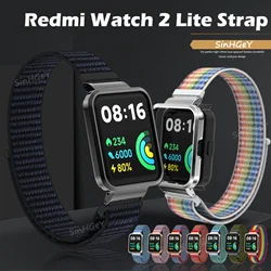 SinHGeY Fabric For Redmi Watch 2 Lite Strap Nylon Velcro Replacement Wristband