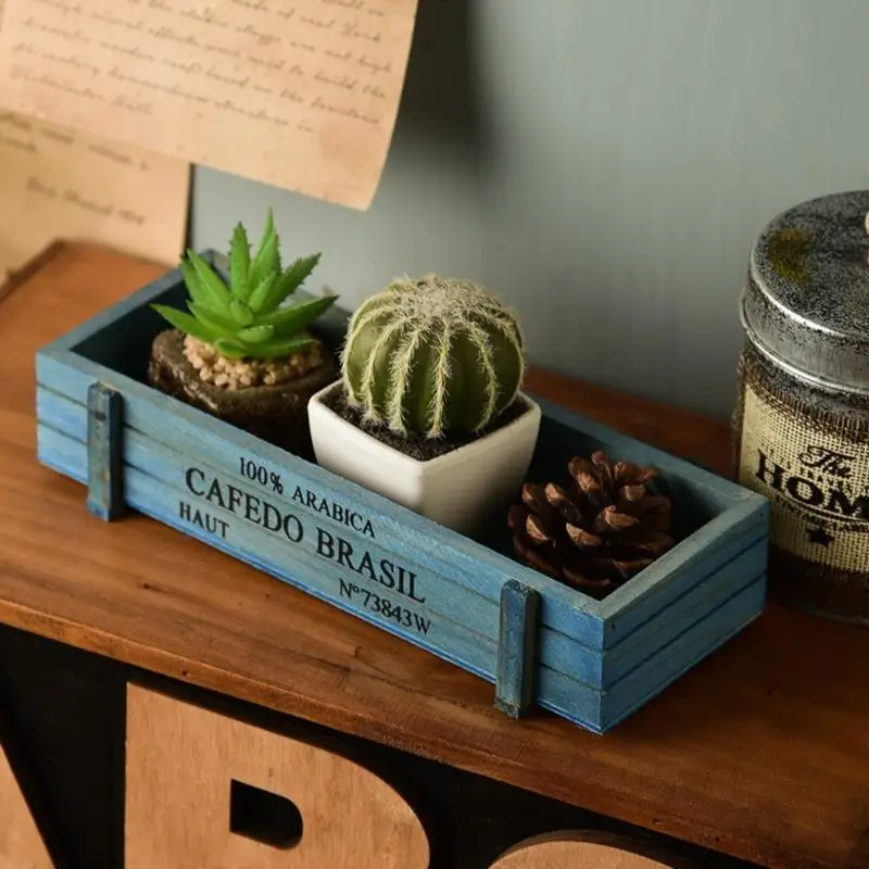 Contenedor de artículos diversos de madera antigua para mesa, organizador de cosméticos, caja de almacenamiento de joyas, soporte de joyería de madera para decoración del hogar, 1 unidad