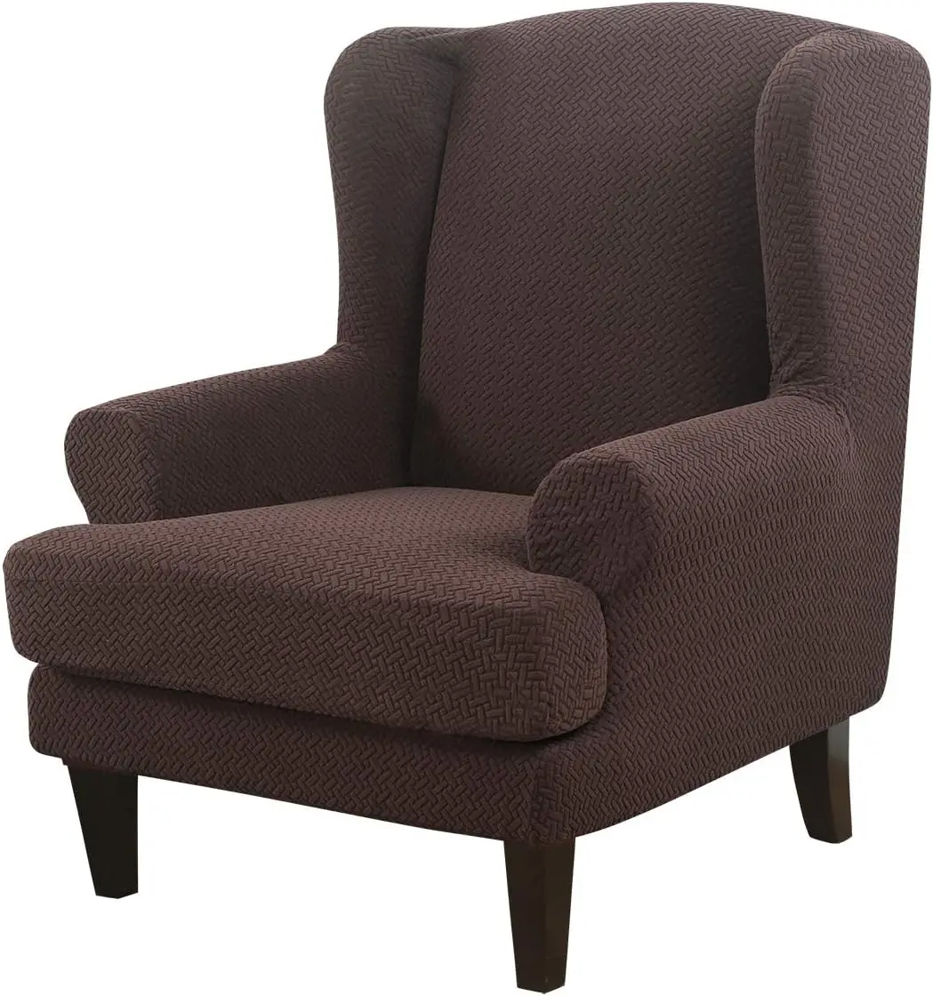 

Wingba Chair Cover 2-Piece, Wing Chair Covers Armchair Chair Slipcovers Spandex Sofa Cover Furniture Protector Hine Washable