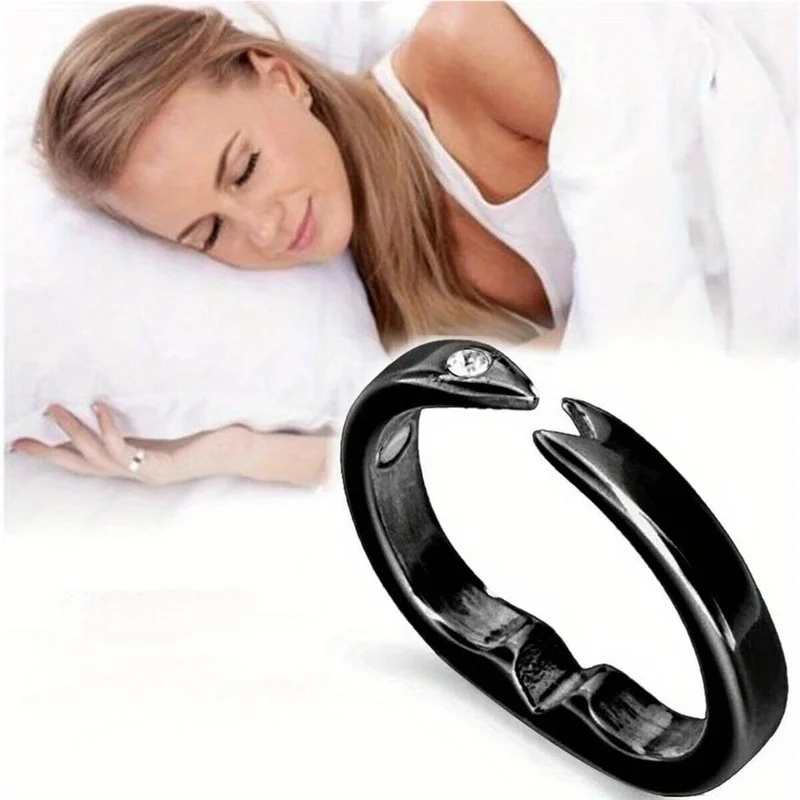 Durable Anti Snoring Ring Reduces Snoring, Improves Breathing, Open Design, Adjustable Size