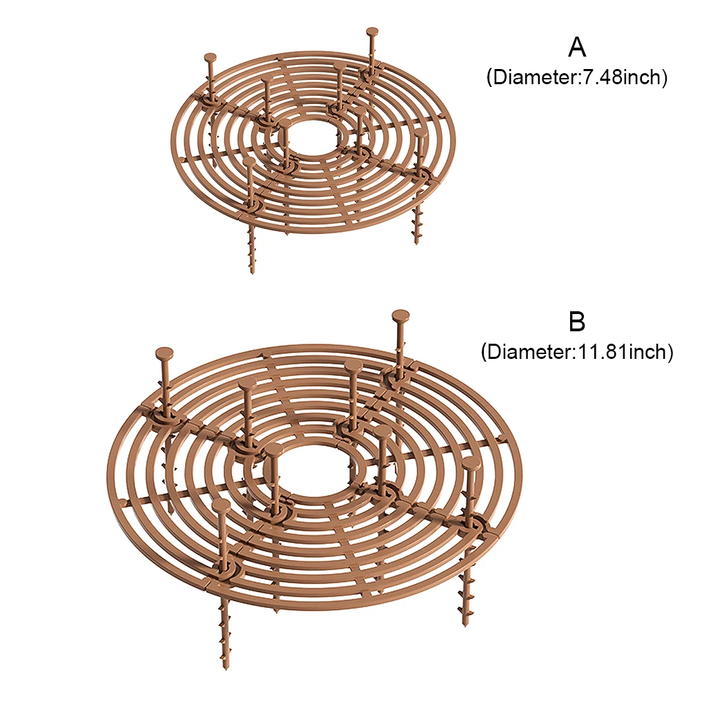 Pot Soil Guard Baby Safety Anti-slip Gardening Plant Cover Animal Home Trimmable Flowerpot Protector Reusable with Nails