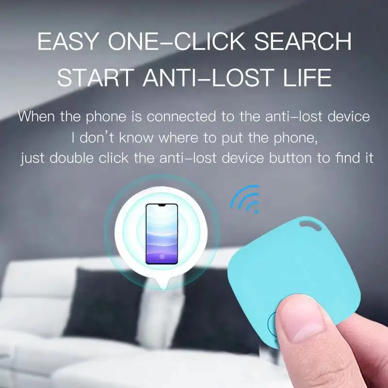 มินิแฟชั่นสมาร์ทสุนัขสัตว์เลี้ยง Bluetooth 4.0 GPS Tracker Anti-Lost Alarm แท็กไร้สายกระเป๋าเด็กกระเป๋าสตางค์ Key Finder locator