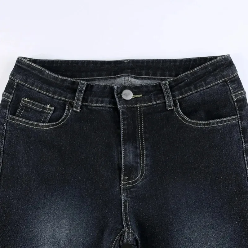 Pantalones vaqueros acampanados Vintage de cintura baja para mujer, ropa de calle estética, pantalones Cargo casuales, ropa de mujer coreana Y2k,
