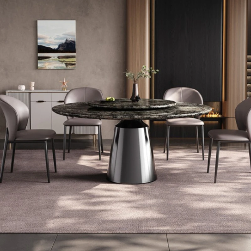 Marble Luxury Dining Tables High-end Villa Durable Dining Tables Fashionable Nice Home Furniture Tavoli Da Pranzo ZY40CZ
