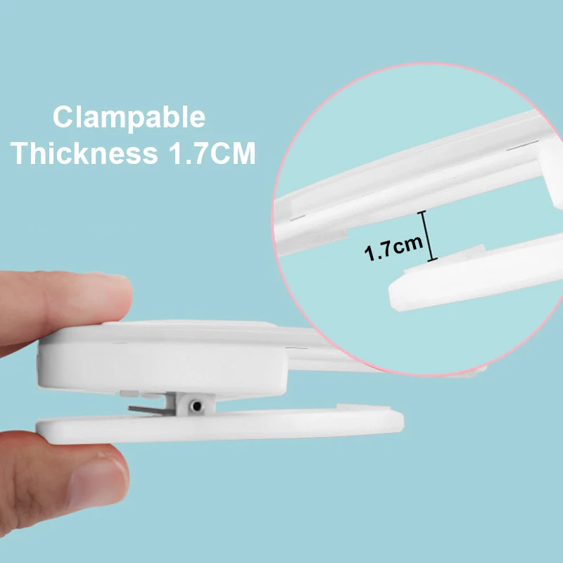 LED Selfie Ring Fill Light Clip cellulare Selfie Lamp 3200-6500k LED Video Lights portatile per iPhone iPad PC Laptop