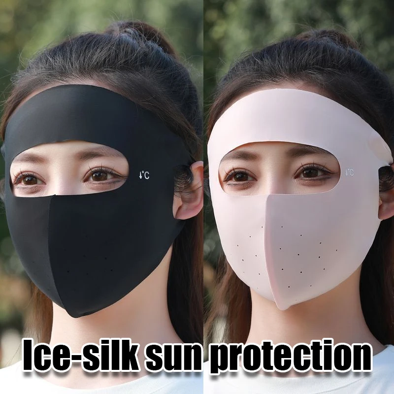 

UV Blocking 3D Hanging Ear Breathable Sun Protection Mask for Girls Essential Face Cover for Outdoor Activities