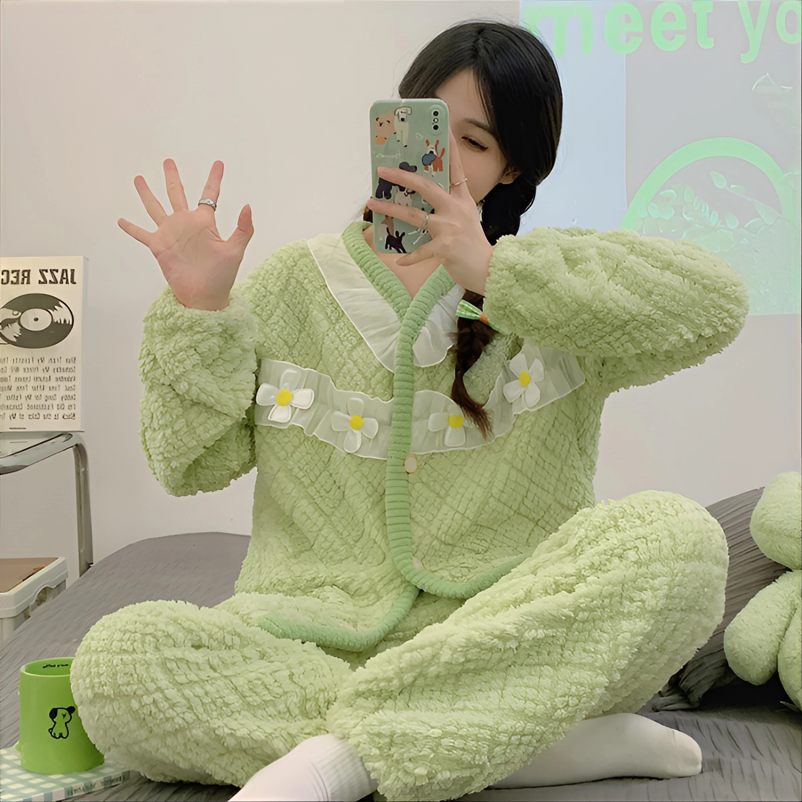 

Pajama For Woman Winter Sets Rayon Sleepwear Female Tropical Print Flowing Nightwear Crew Neck Cap Sleeve Shorts Breathable 2026