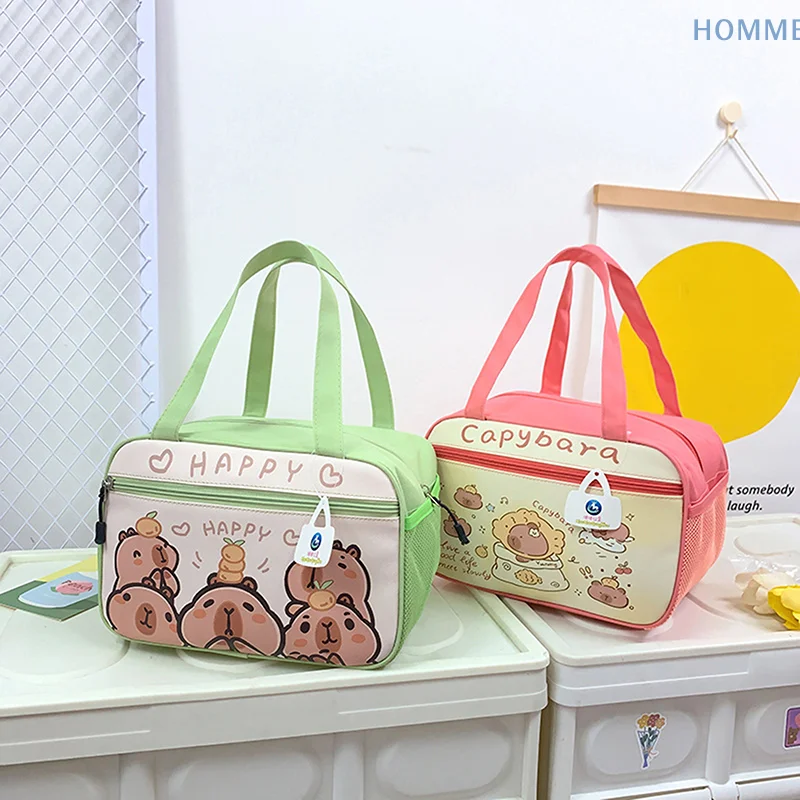 

Portable Capybara-Themed Lunch Bag for Women; Insulated for Maintaining Food Temperature; Perfect Kids Picnic Tote and Gift