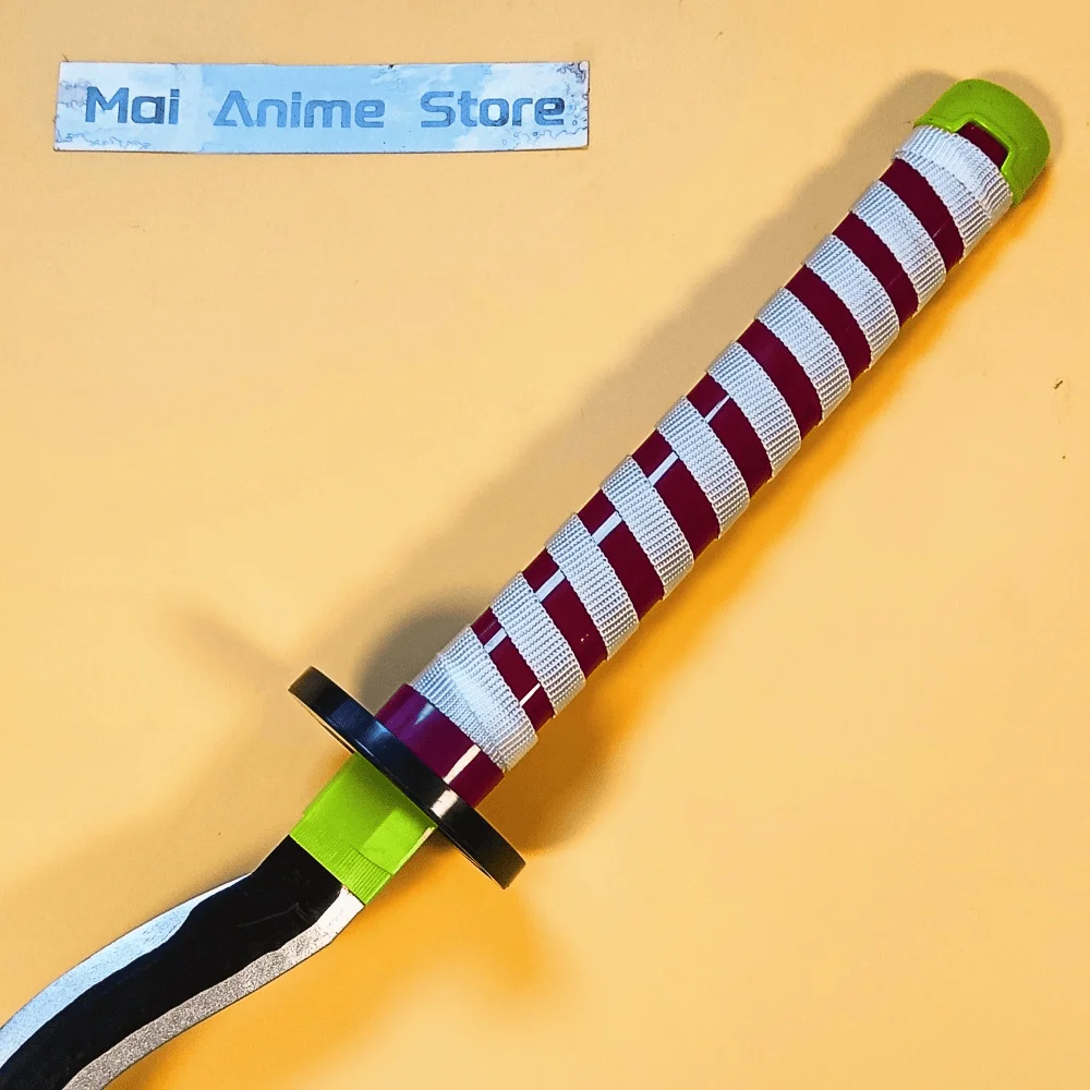 104cm 카타나 실물 크기 일본 카타나 사무라이 검 모델 중세 칼 검 검은색 칼 애니메이션 코스프레 소품 칼 날이 없는 장난감 선물