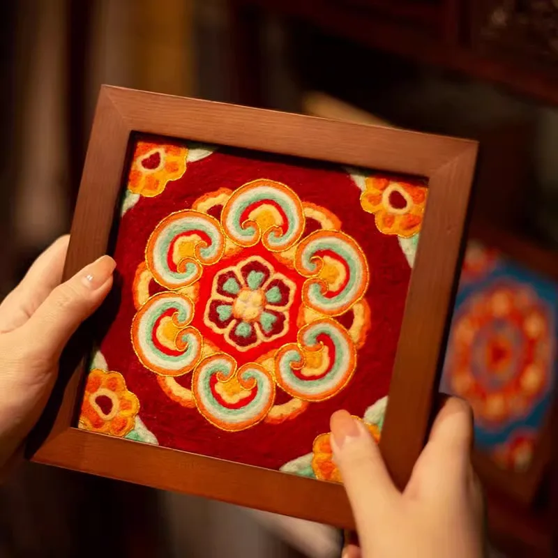 ورأى الصوف 18 سنتيمتر ، كزة كزة متعة ، حقيبة المواد اليدوية Diy بها بنفسك ، إطار الصورة ، ديكور المنزل الرسام ، عنصر الزخرفية ، هدية المهرجان