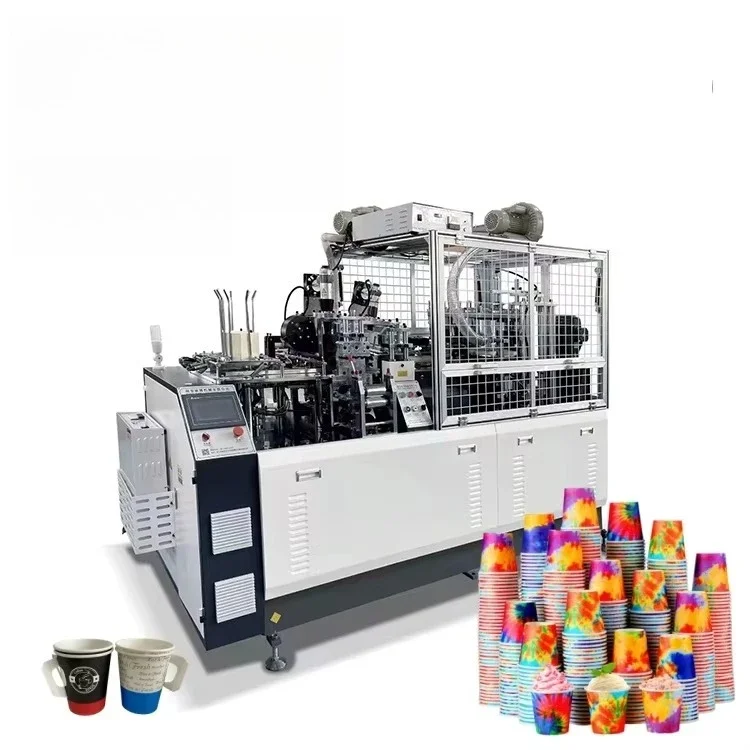 Fully Automatic High Speed 5kw Paper Cup Making 90-100pcs/Min with Core Motor and Pump Components