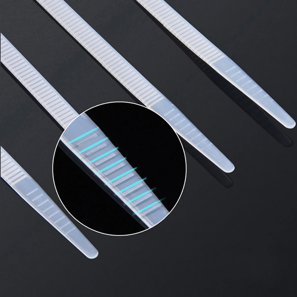 

200pcs 100mm Self-locking Nylon Cable Ties Plastic Multi-Purpose Fasteners for Wire Tying Product Package (Black/White, 100 for
