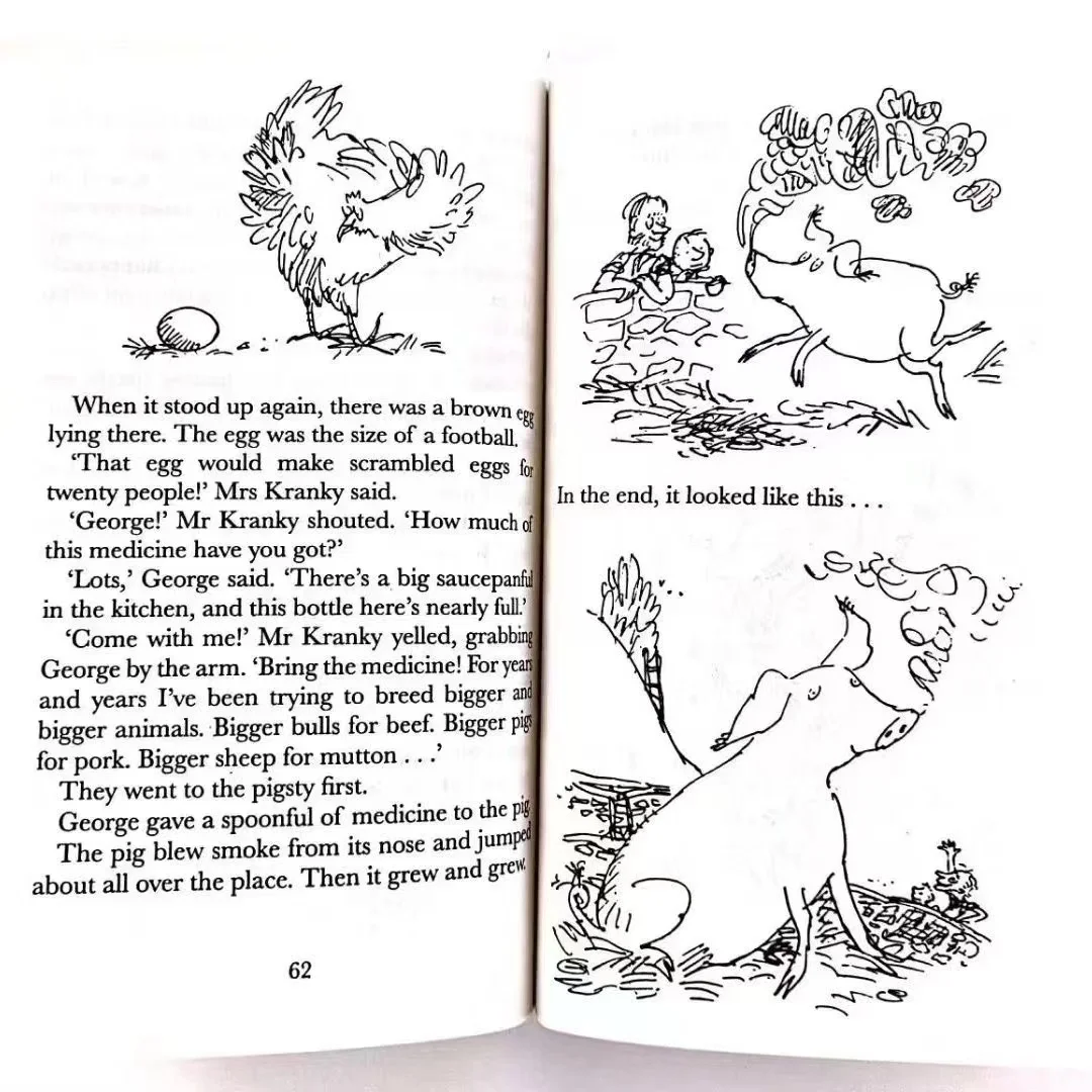 20 Books/Set Roald Dahl Collection Children's Literature English Picture Novel Story Book Set Early Educaction Reading for Kid