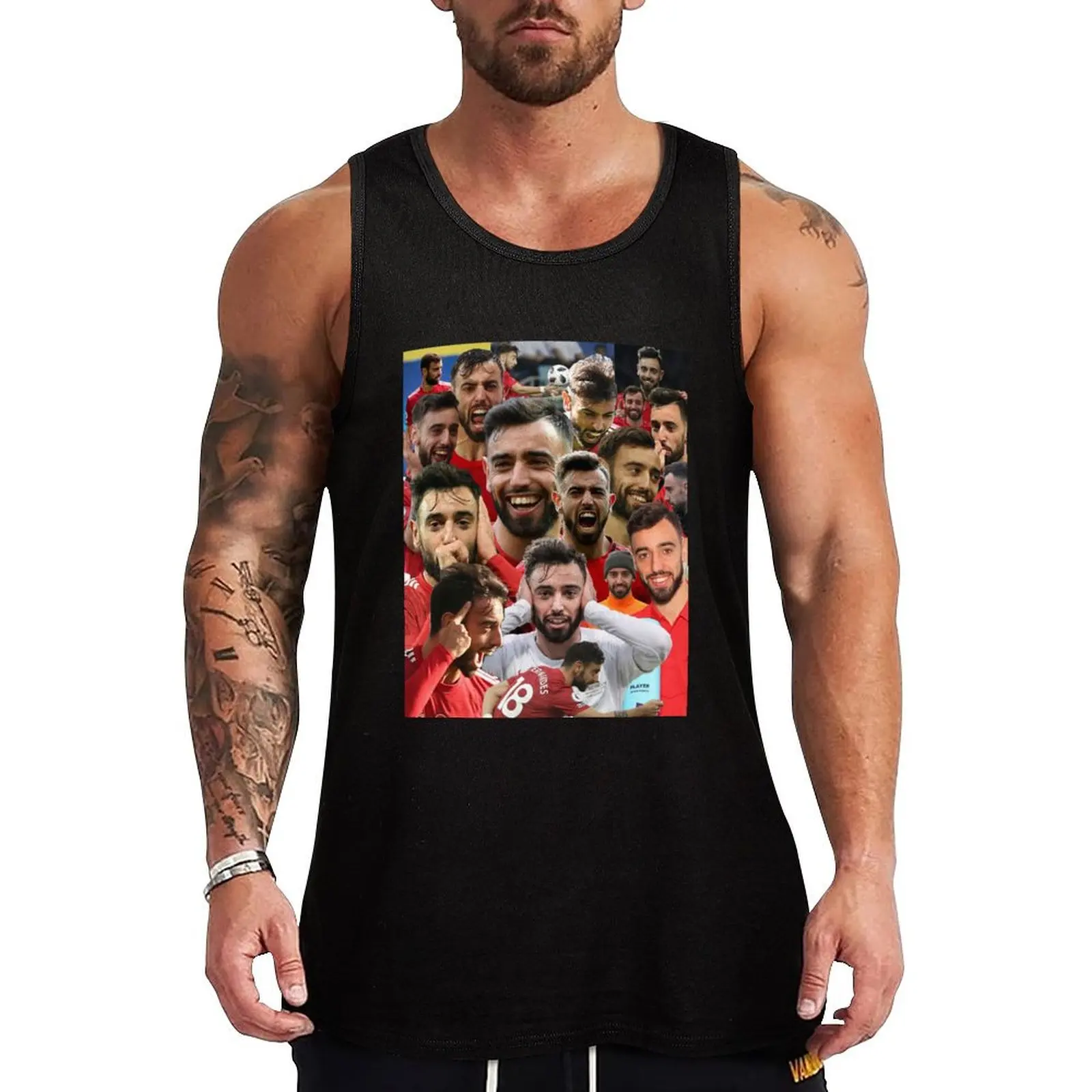 Bruno Fernandes Tank Top Men's gym articles sexy clothes men Working vest
