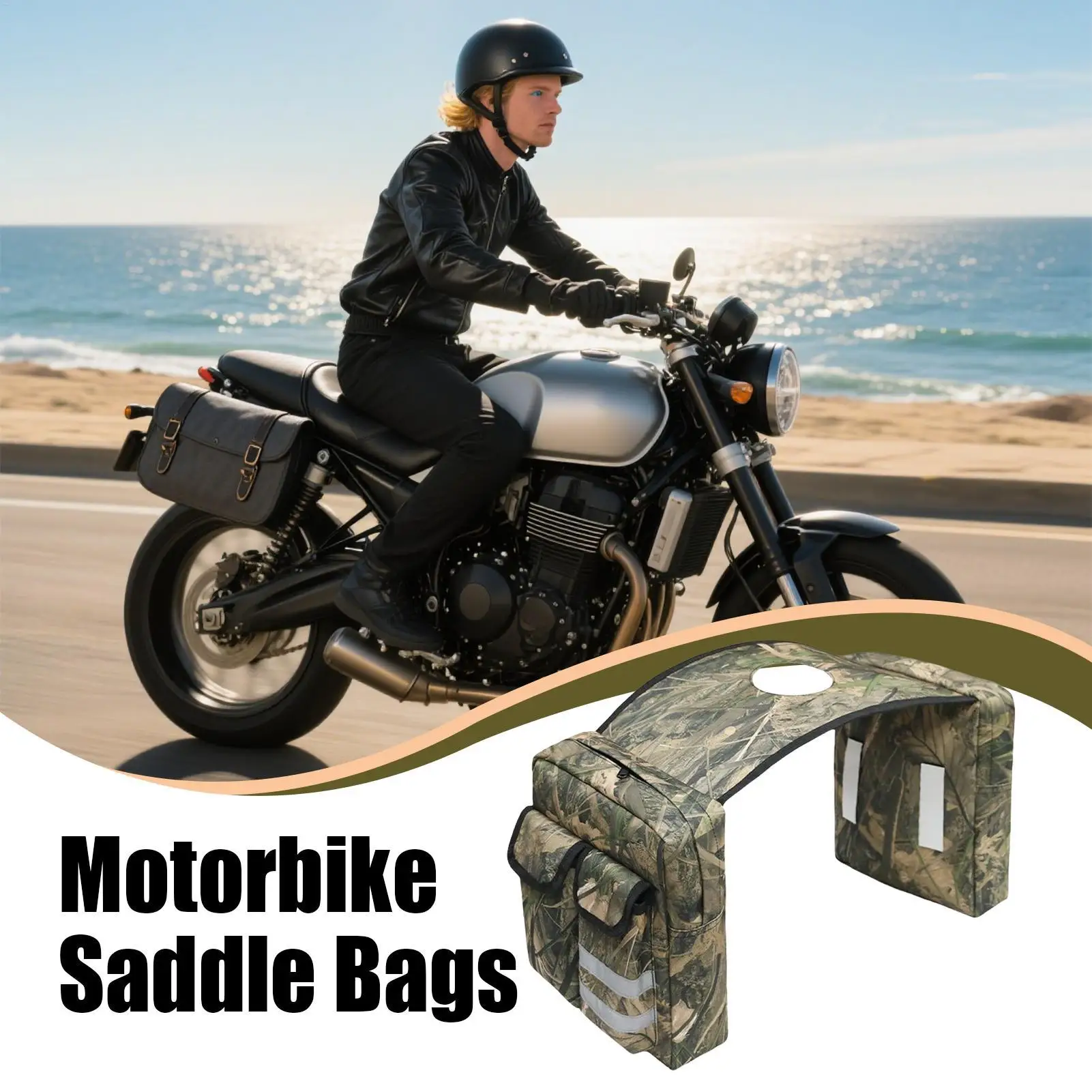 

Боковые сумки для мотоцикла, боковая сумка для хранения мотоцикла, регулируемые ремни, седельные сумки для багажа, аксессуары для приключений, поездок на работу