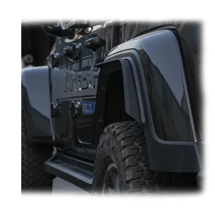 

new style Car Offroad 4x4 Auto Accessories JT 4 door ABS fender flares with light for jeep Gladiator