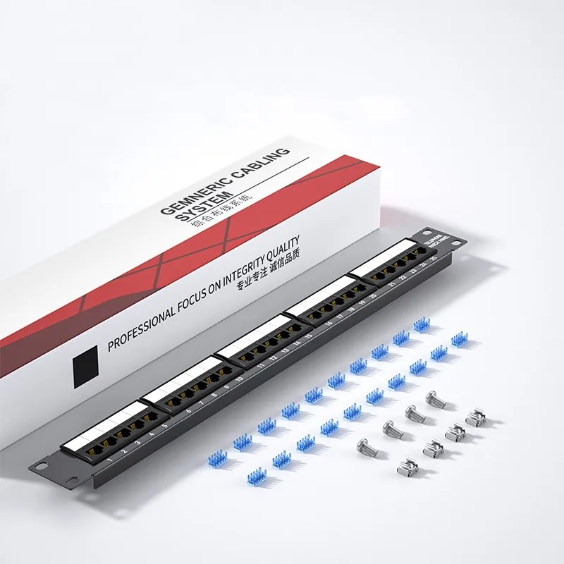 

Сетевой голосовой телефон, 25-портовая патч-панель, 19-дюймовый разъем 1U, сетевая стойка