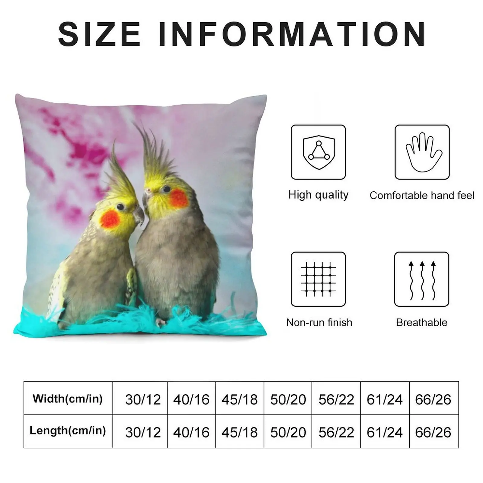 Cockatiels 3 Throw Pillow Christmas Pillow Decorative pillow case Case