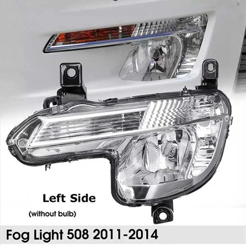 

Superior-Front Fog Lamp Assembly Daytime Running Lights Turn Signal Lights For 508 2011-2014