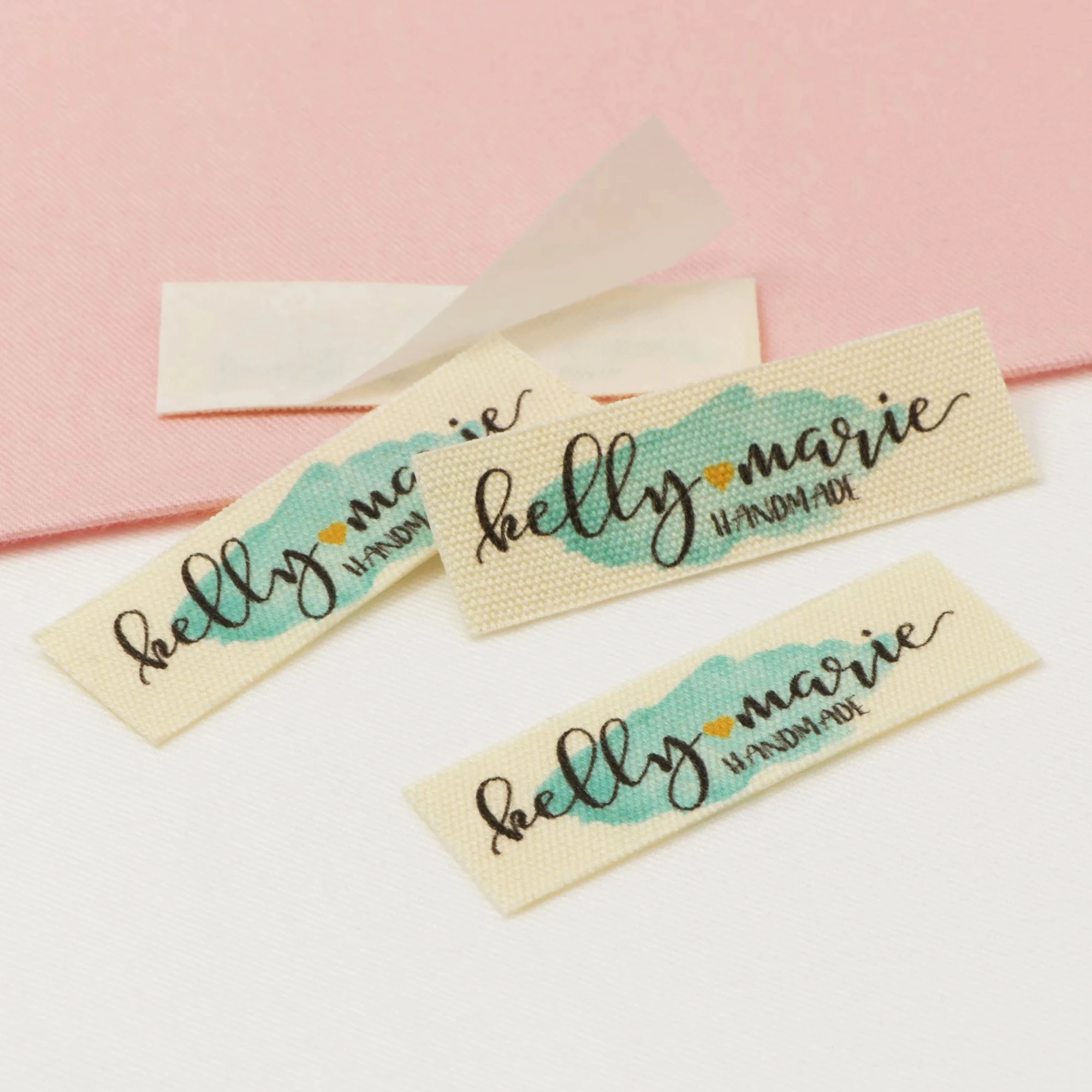 

Custom logo labels, Name iron on label, Custom Clothing tags, Organic Cotton Labels(a36)