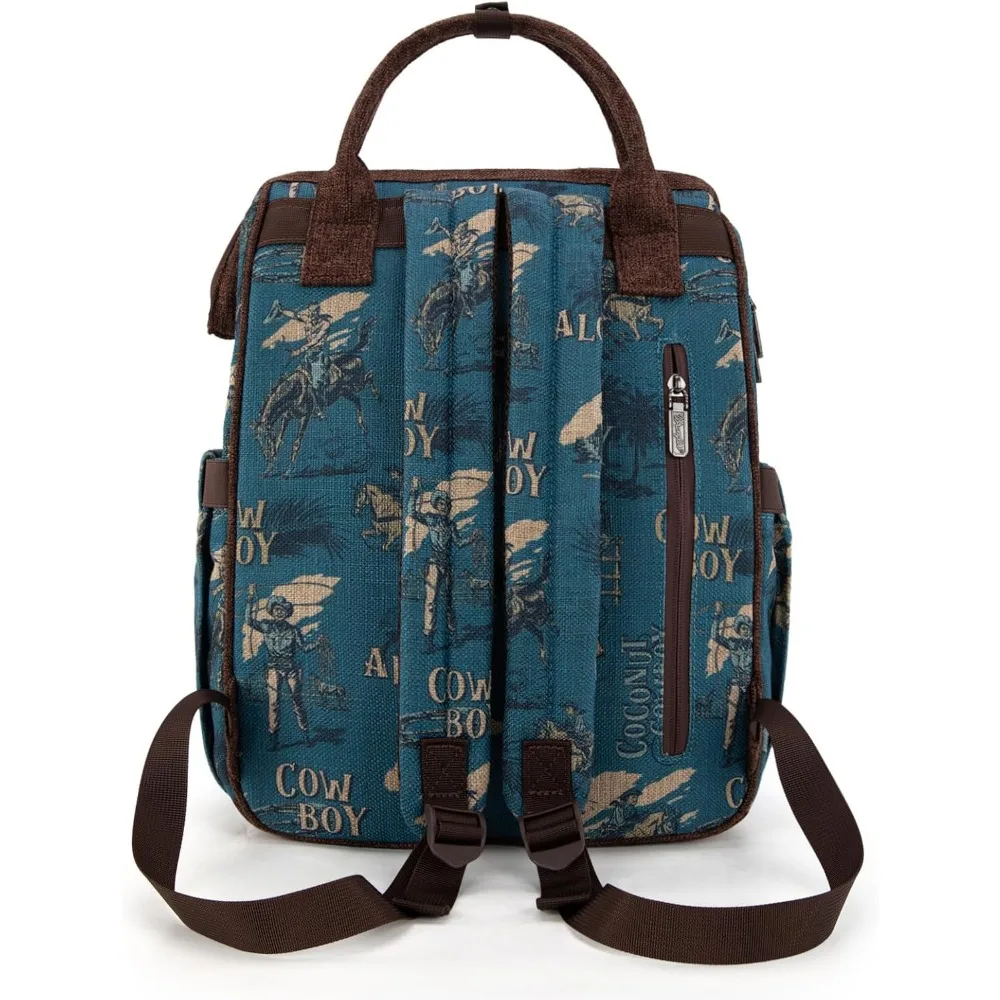 حقيبة ظهر مونتانا ويست رانجلر للنساء حقيبة نهارية غربية كاجوال للعمل في السفر الجامعي