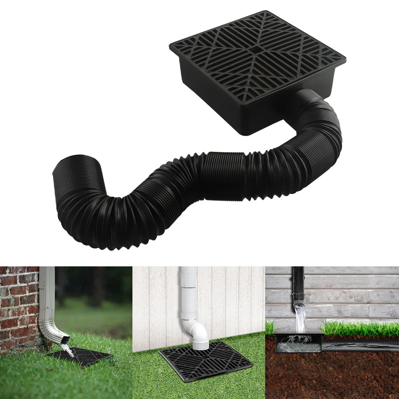 Optimize Drainage System with Low Profile Drain Kit for Catch Basin  Prevents Water Flooding  Easy Installation