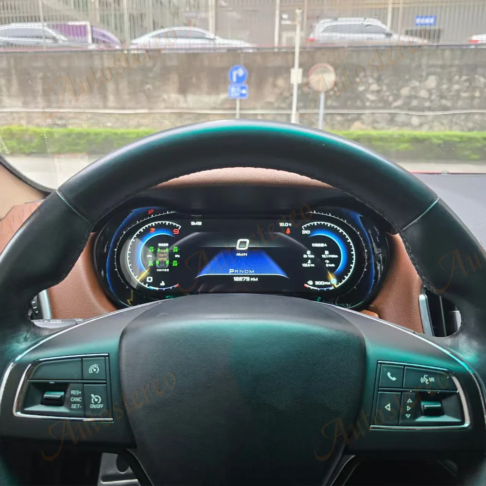 12.3 Inch LCD Digital Cluster Update For Maserati Ghibili 2014-2019 LCD Instrument Panel Speedometer Odometer Dashboard Display