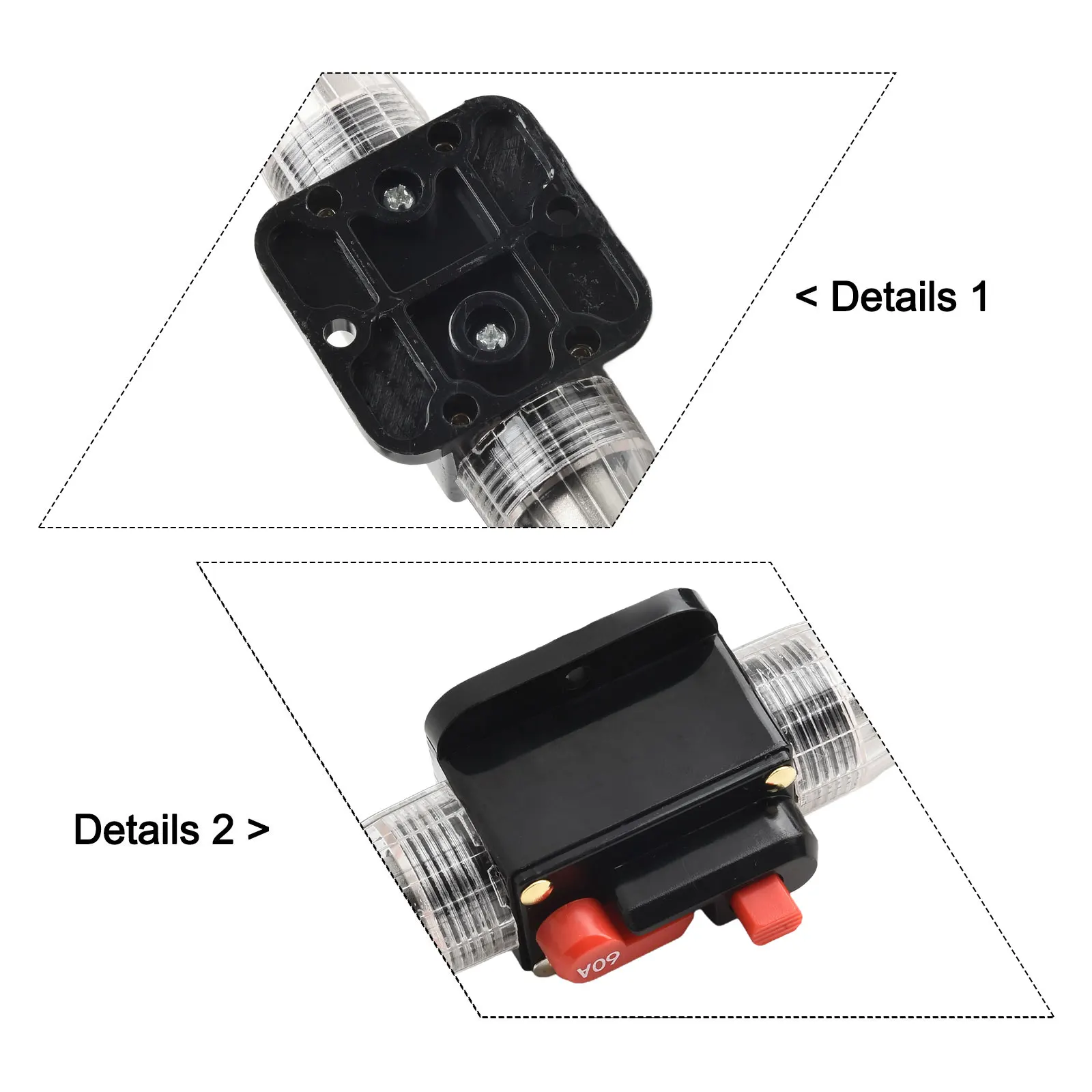 Manual Reset Auto Inline Fuse Breaker Designed for Vehicle Audio Systems Provides Protection Against Voltage Fluctuations