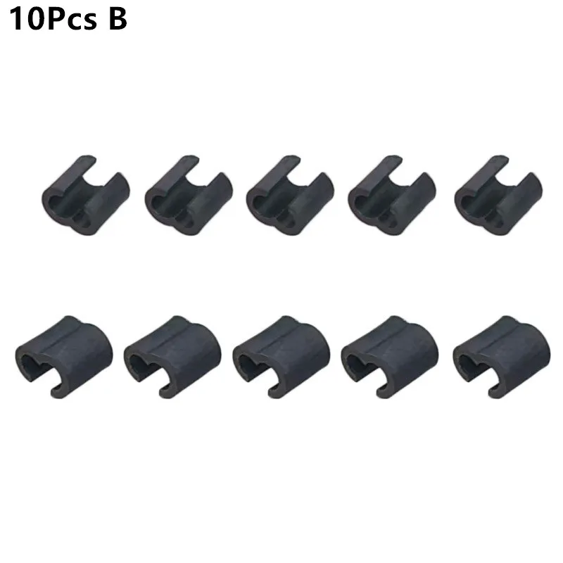 10pcs Bike Hydraulic Mechanical Disc Brake Shift Cable Guide Hose Clips MTB Cross Line Clip Tidy Ties Holder Bike Accessories