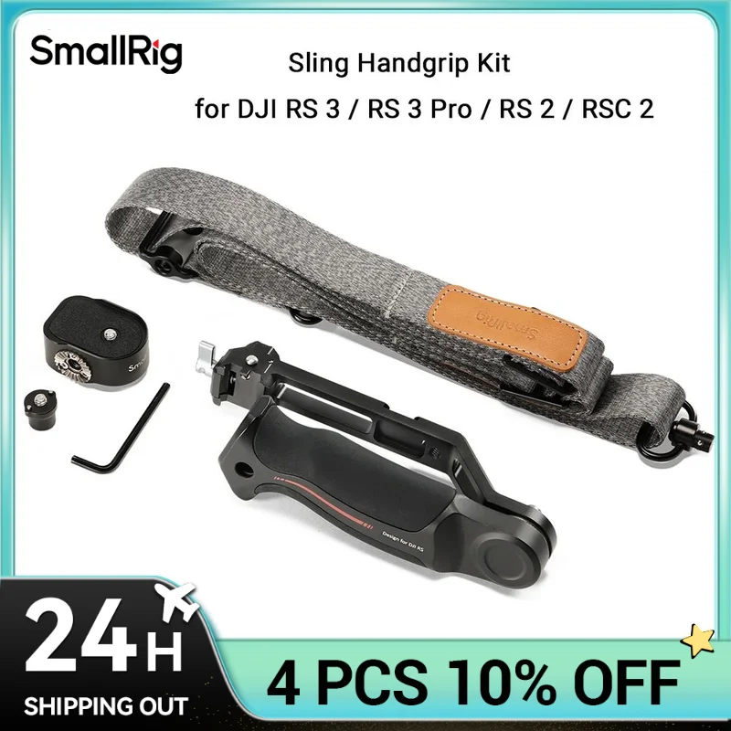 SmallRig Sling Handgrip,Weight-Reducing Shoulder Strap Kit for DJI RS 4 / RS 4 Pro / RS 3 / RS 3 Pro / RS 2 / RSC 2 Gimbals 4383