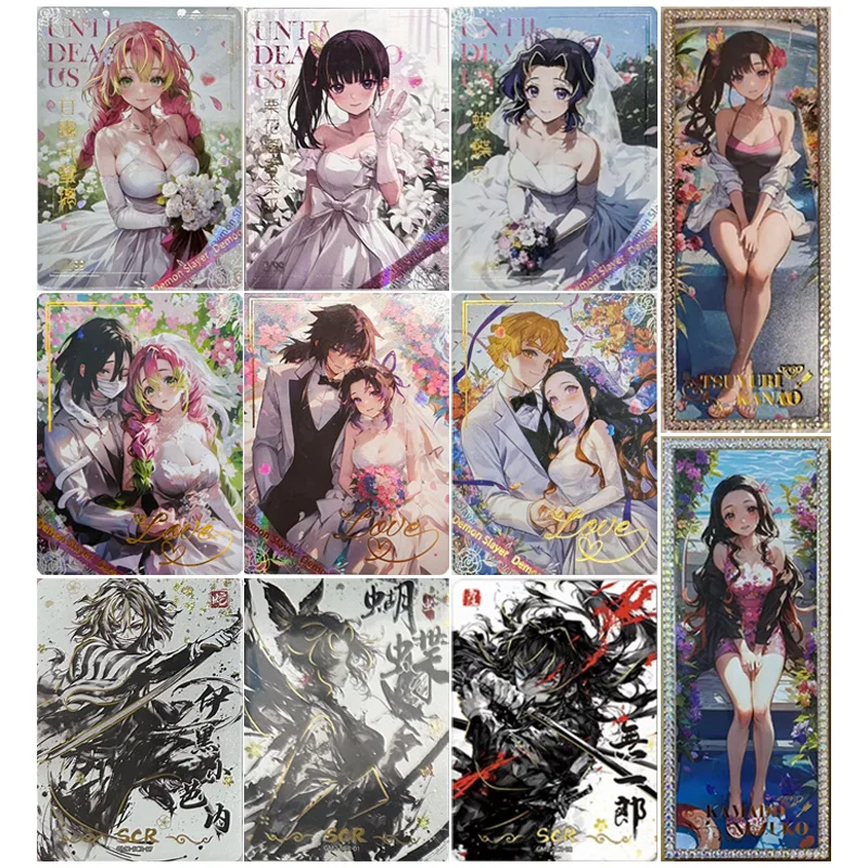 

Аниме Demon Slayer Kamado Nezuko Kochou Shinobu Kanroji Mitsuri Iguro Obanai Коллекционные карты Рождественские подарки на день рождения игрушки