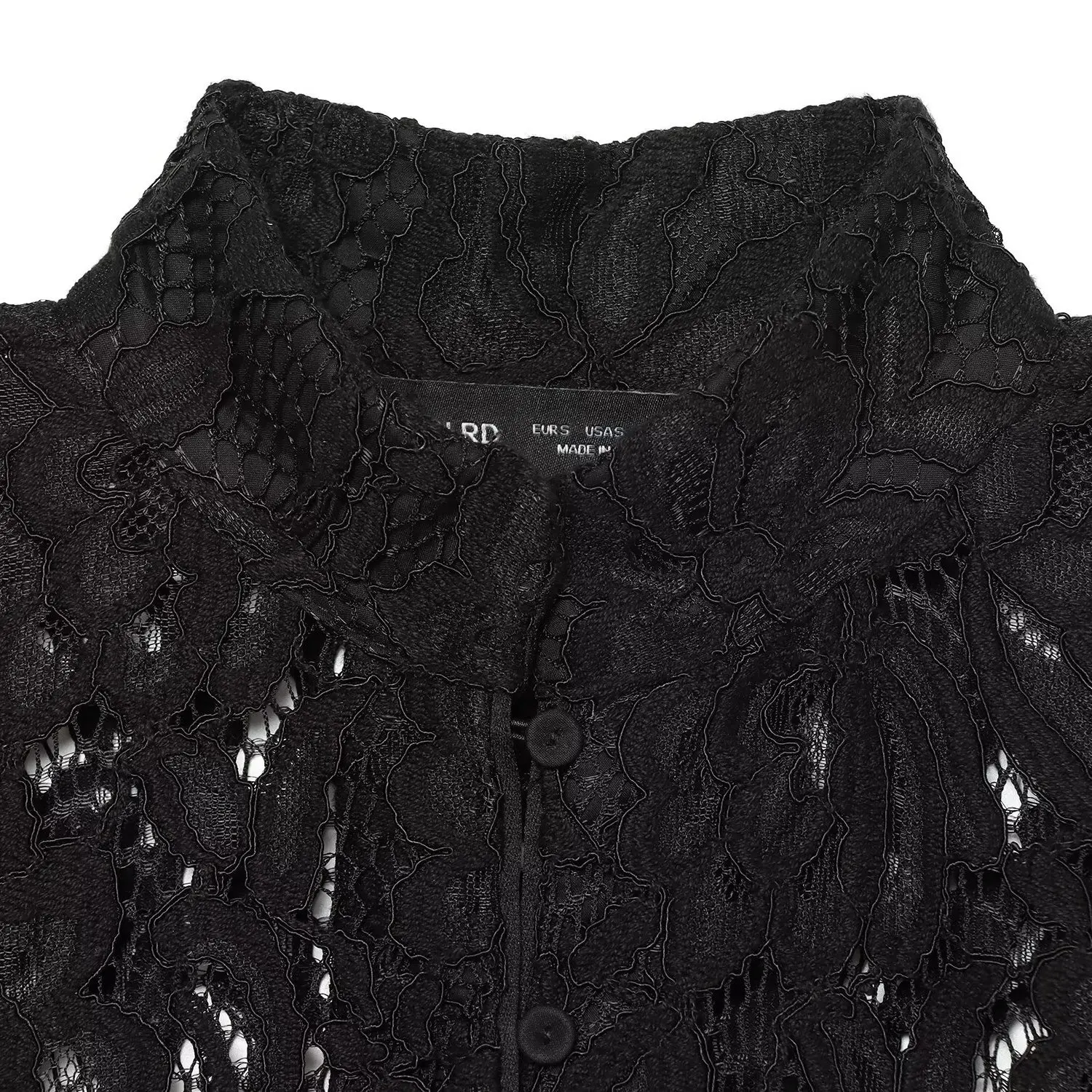 Fashionable Lace Suit Jacket Women's Autumn New Style Versatile Standard Fit Polyester Long Sleeve Regular Length Outerwear