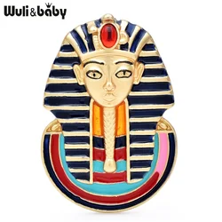 Wuli & baby Beautiful Egypt Portrait spille per le donne smalto nuovo Design Lady Figure Party spilla spille regali