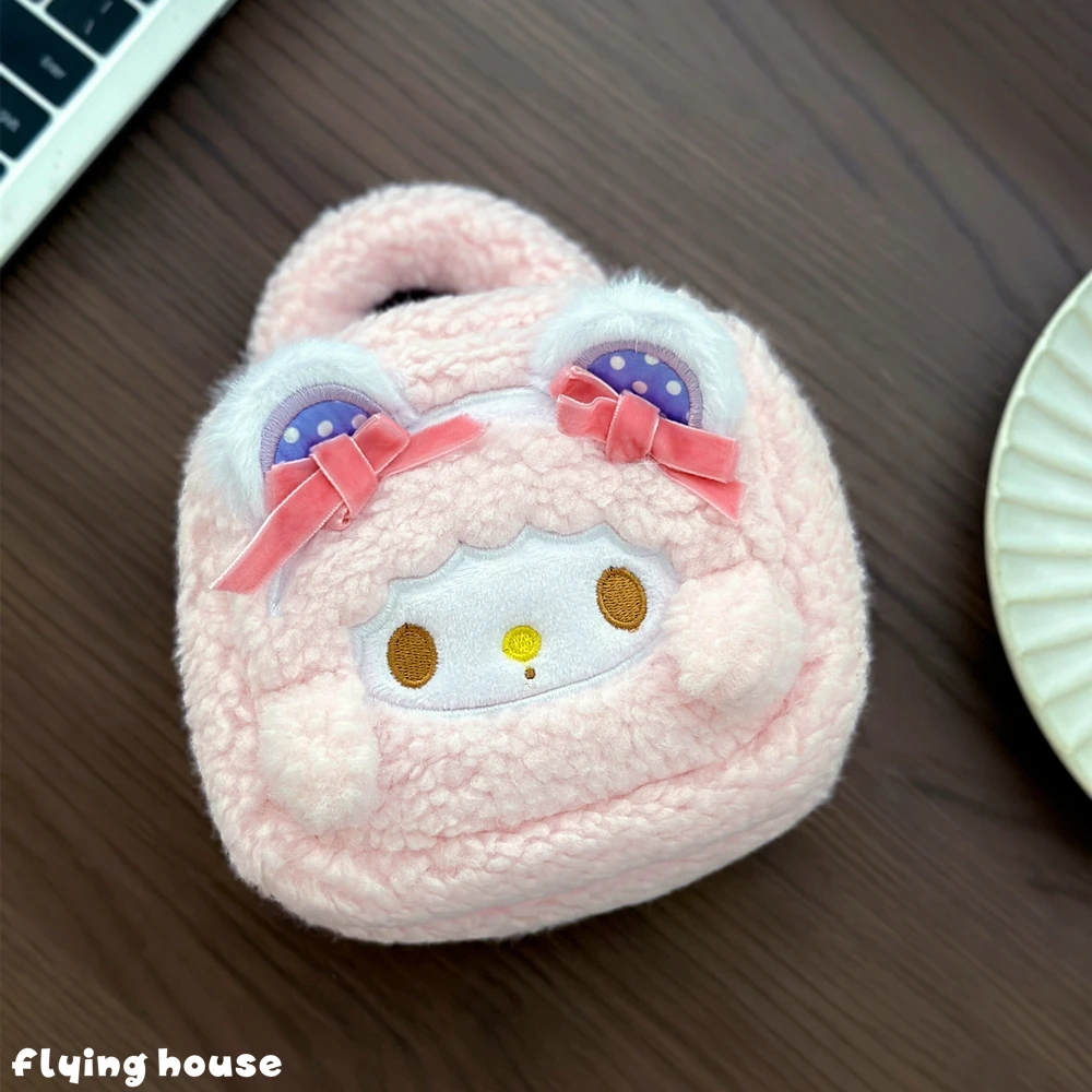 กระเป๋าเครื่องสำอางลายการ์ตูนเปียโนน่ารัก สีชมพูหวาน  กระเป๋าเครื่องสำอางขนาดใหญ่ พกพาสะดวกสำหรับเดินทาง เหมาะสำหรับสาวๆ