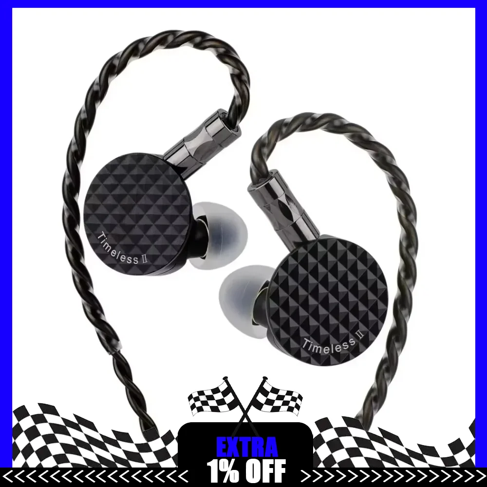 

7 Гц Timeless II 2 наушники обновленные плоские магнитные драйверы 14,5 мм IEM Timeless2 Hi-Fi наушники монитор наушники с кабелем 7N OCC