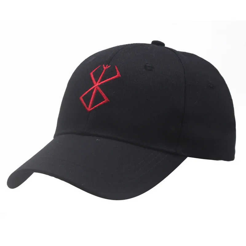 Anime Baseball Cap Embroidery Adjustable Berserk Demon Hat Unisex Outdoor Sports Cosplay Hat Prop Accessories