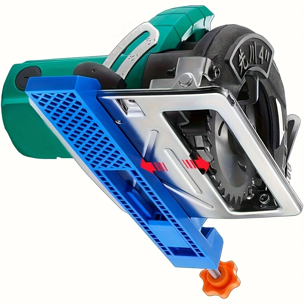 Durable ABS Electric Circular Saw, Heavy Duty Precision Cutting Tool with Adjustable Guide, Professional Woodworking Equipment view 4