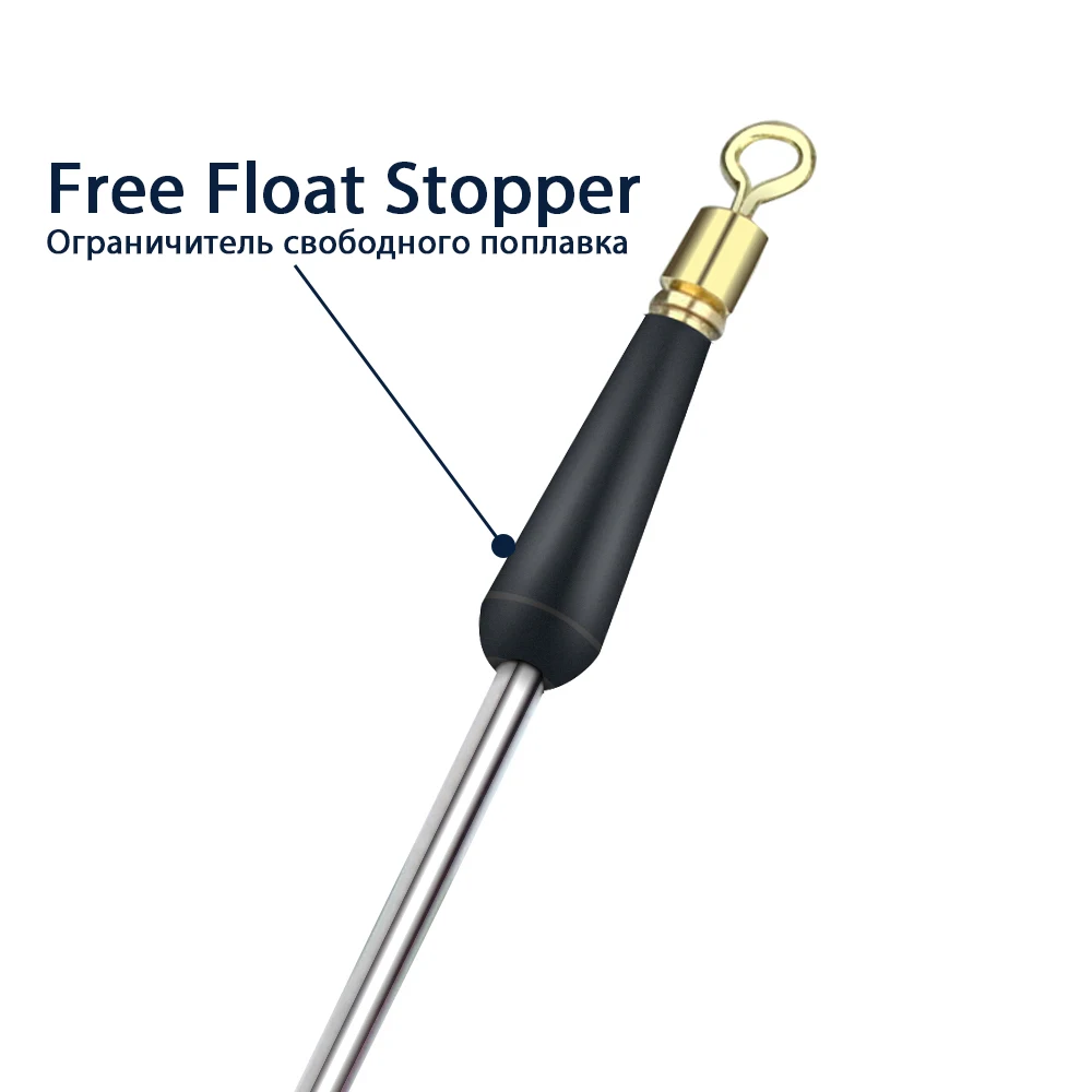 DNDYUJU 50X Fishing Gear Block Rotation Drift Fishing Floats Accessory Bobber Copper Rubber Tools Fish Float Fishing Float Base