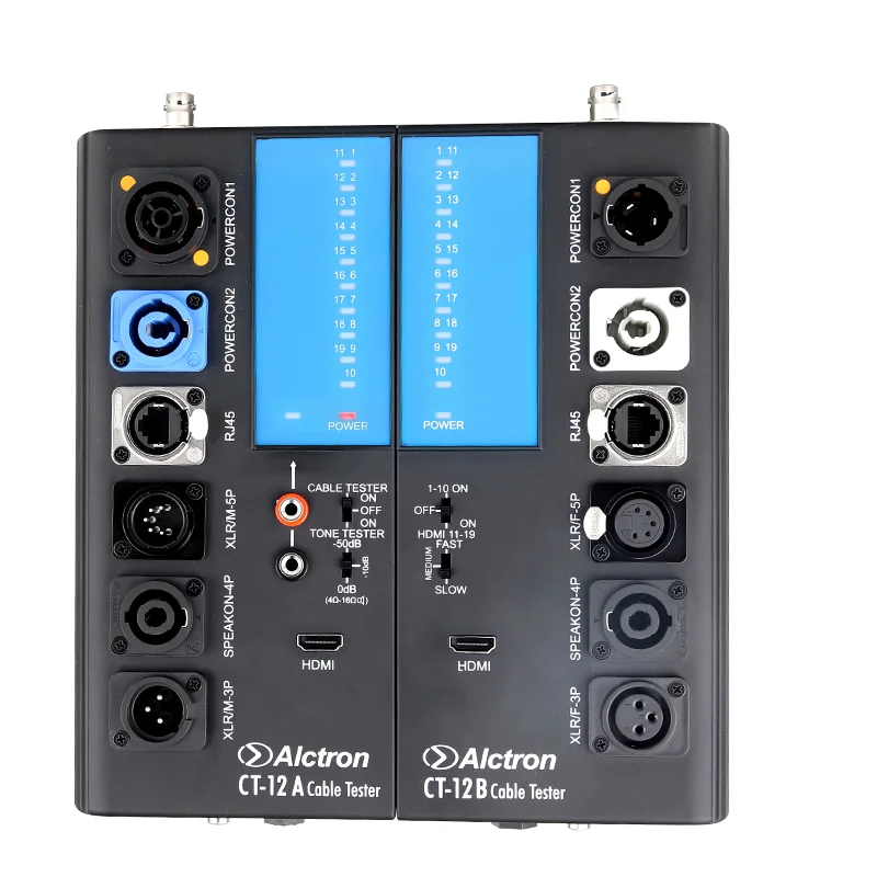 

Интеллектуальный кабельный тестер Alctron Ct-12 с многофункциональной совместимостью и отдельной конструкцией обнаружения двойной машины