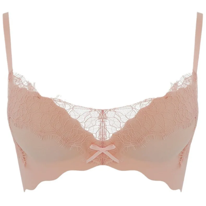 حمالات صدر بدون خياطة مضادة للترهل للنساء ملابس داخلية مثيرة حمالة صدر كورية رافعة للصدر ملابس داخلية سوداء على الطراز الكوري اللطيف #5