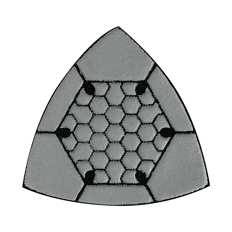 Imagem -04 - Triangle Diamond Dry Polishing Pads Lixa de Lixa Multi Ferramenta Oscilante Mármore Granito Concreto Terrazzo 90 mm Pcs