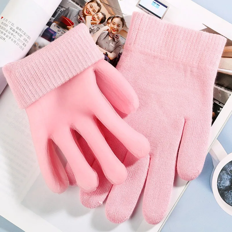 Silicone Exfoliating Socks & Gloves Anti Slip Foot & Hand Spa Mask Reusable Cracked Dead Skin Remove Protector Hand Care