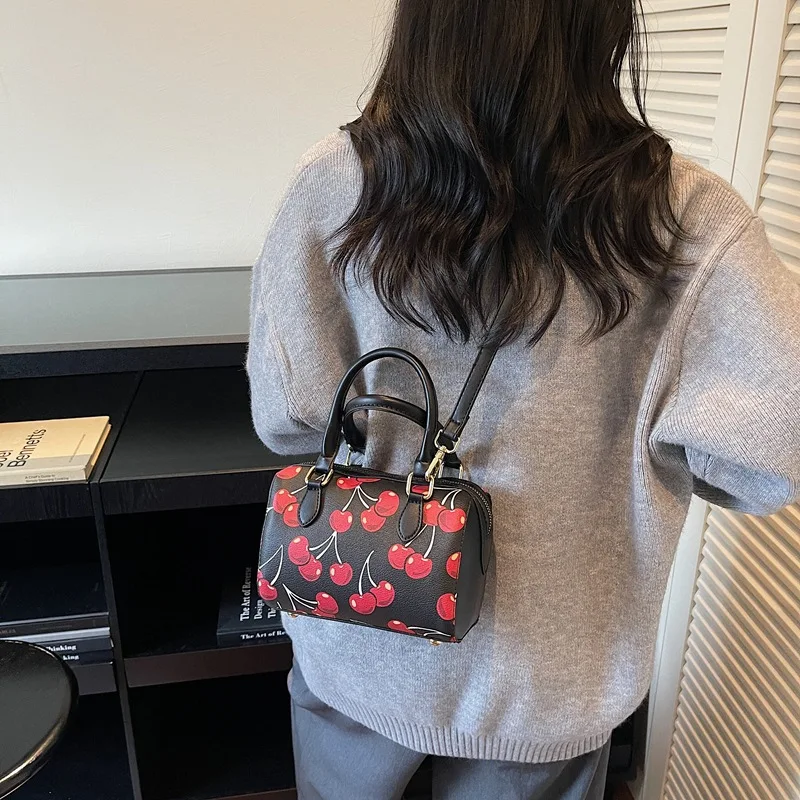 ​ ​ Chic 2025 Nuova borsa tote da donna con stampa floreale, borsa a tracolla di grande capacità, borsa a tracolla stile dolce per lavoro e appuntamenti