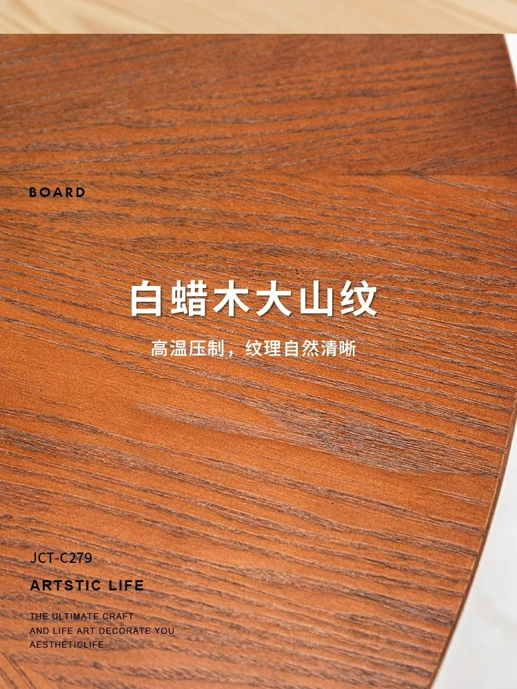 작은 허리형 식탁 모던 레트로 원목 심플 식탁 북유럽풍 원형 테이블 가정용 중세풍 소형 아파트용