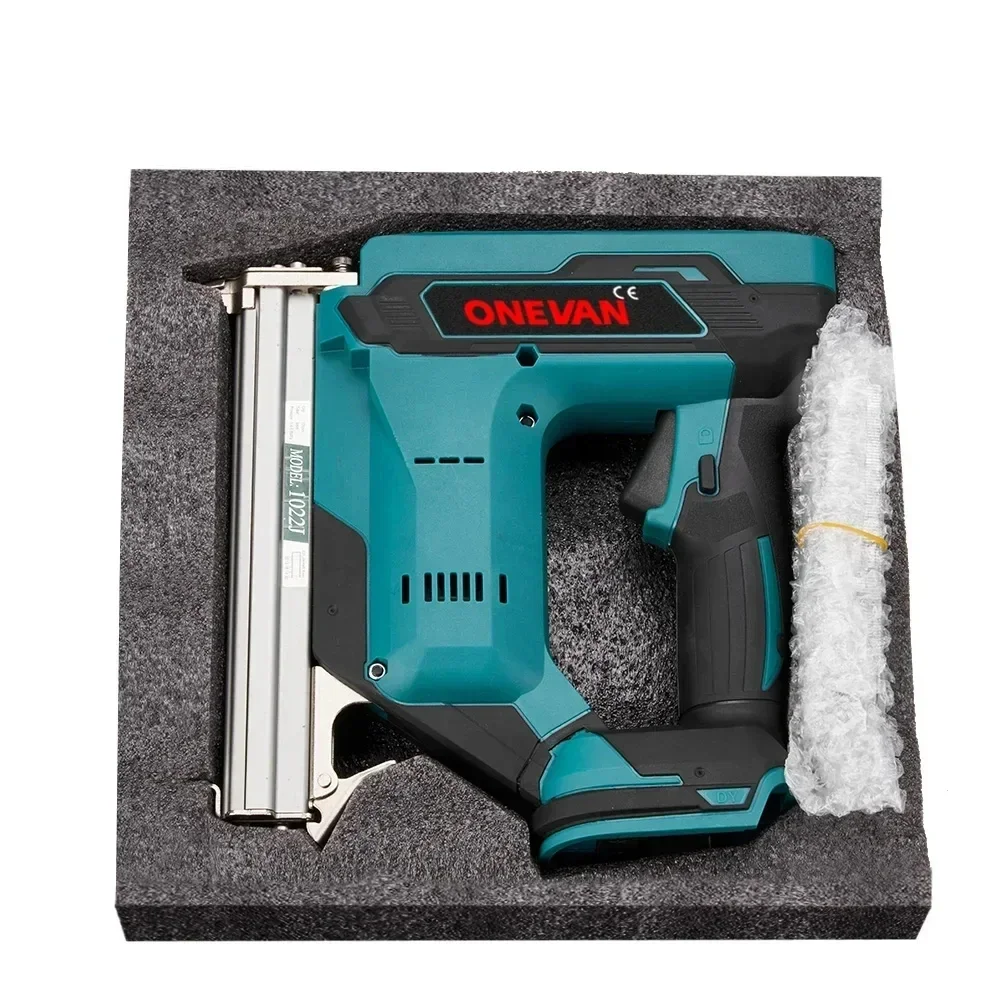 ONEVAN Wireless Electric Nail Gun 1022J Nailer Stapler Framing Nailer Tacker Gun Woodworking Power Tool For Makita 18V Battery