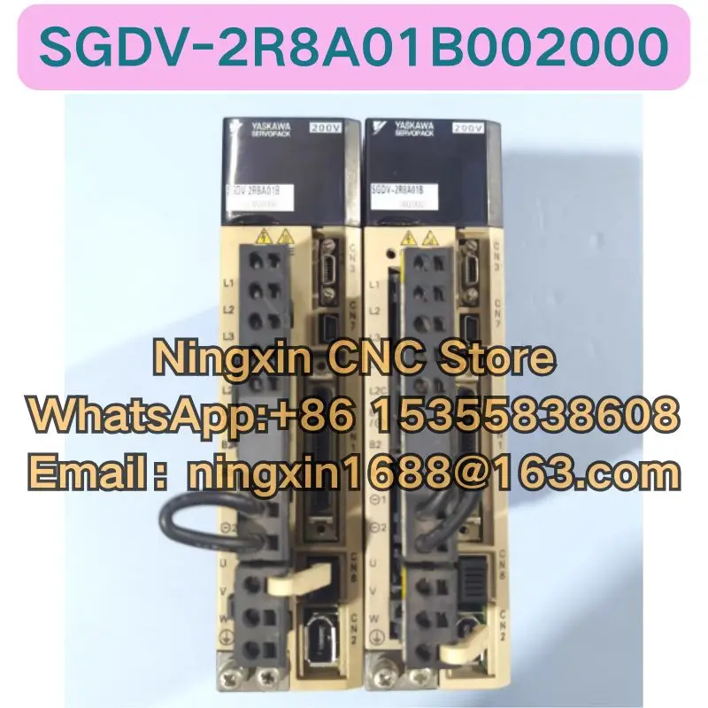 

Second-hand SGDV-2R8A01B002000 servo drive Functional test OK Fast delivery