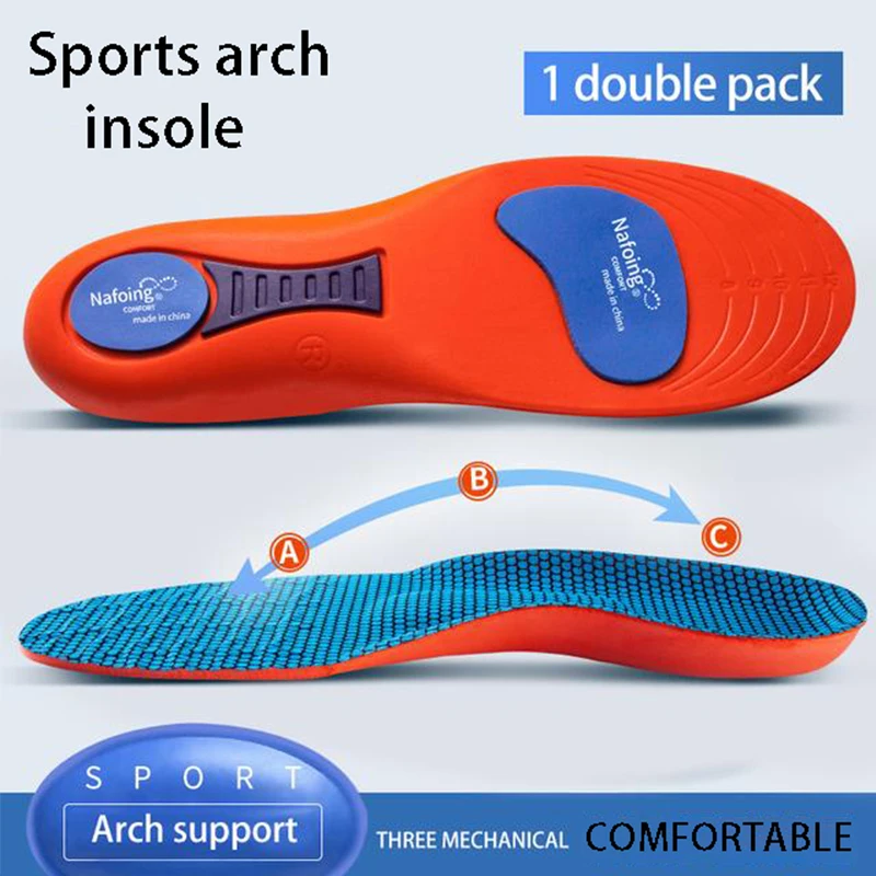 Sport-Einlegesohlen für Schuhe, Sohle, Stoßdämpfung, Deodorant, atmungsaktives Kissen, Laufsohlen für Füße, Männer und Frauen, orthopädische Einlegesohlen – Detail 5