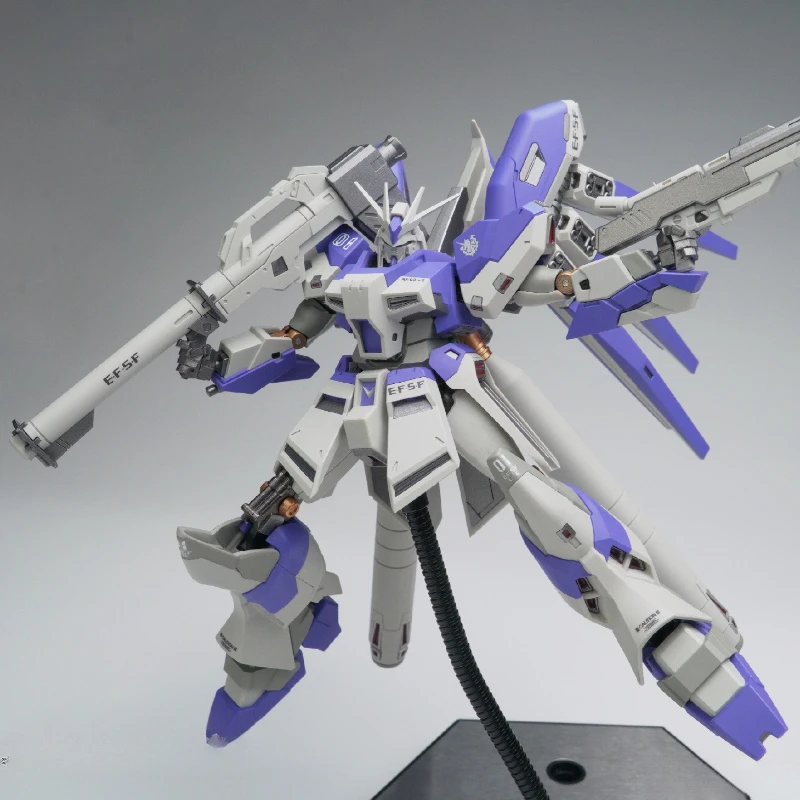 HGUC 1/144 Rx-93-Nu2 Hi-Nu GPB Verion Modelo de montagem colecionável Anime Kits de robô de plástico Figuras Brinquedos Decoração de mesa Presentes