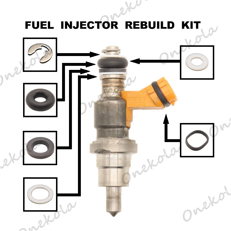 

Fuel Injector repair kit Orings Filters for Toyota 2JZFSE,1JZFSE 23250-46140 23209-49066 23209-49065